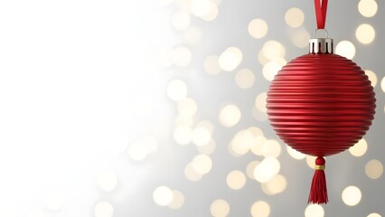 Valentines day gifts and decorations with red heart on pink background with confetti