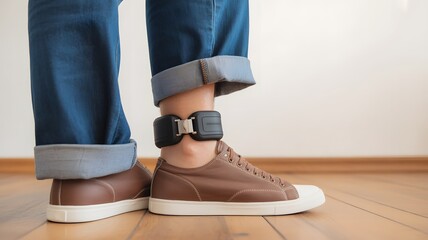 Smart Ankle Wearable Tracker For Home Monitoring And Safety Technology