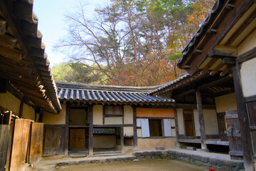 A view of an old house built a long time ago