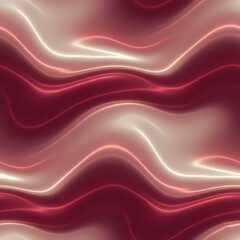 Flowing wavy pattern featuring warm gradient tones of red and cream. 