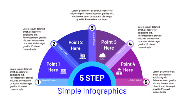  5-Step Simple Business Infographic