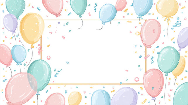 バースデーカードのフレーム