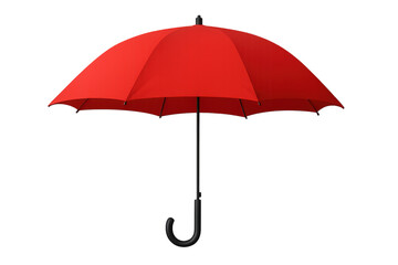 Red umbrella providing shade and safety, ideal for outdoor protection