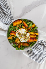 Fresh Burrata and Grilled Peach Salad
