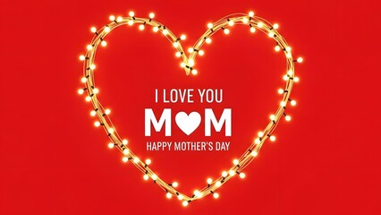 Heartfelt mother's day message with warm lighting