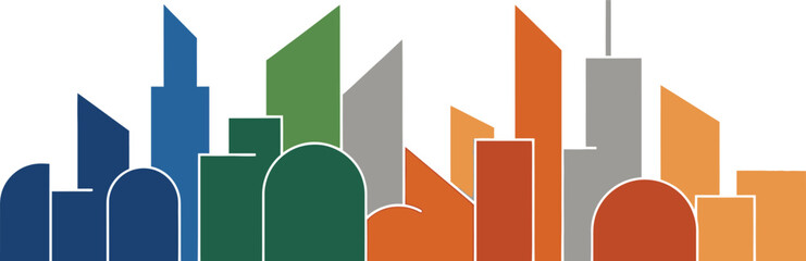 Modern cityscape illustration