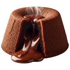 Molten Chocolate Lava Cake with Flowing Center Dessert
