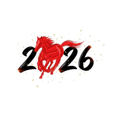 Red Horse Symbolizing the Year 2026.