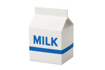 Milk carton 3d icon representing dairy product