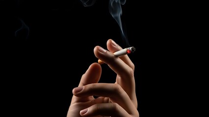 Hand Holding Cigarette