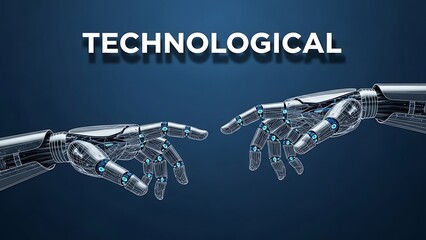 Technological Robot Hands Reaching