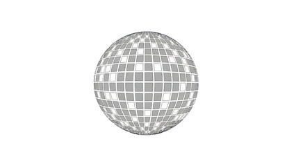 Disco Ball Reflecting Light Patterns.