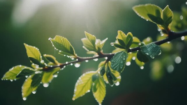 葉　雫　春　生成AI