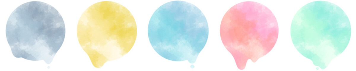 とろけるまるの同系色水彩セット3