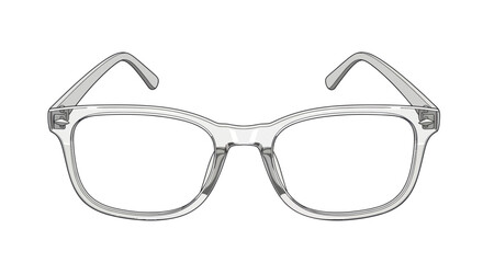 Modern Clear Frame Eyeglasses for Vision and Style.