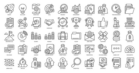 Business and Finance Line Icon Pack