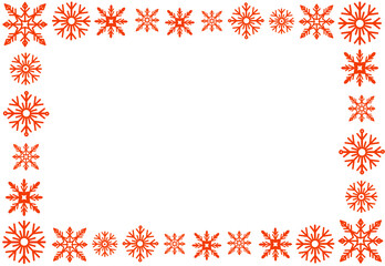 red christmas frame