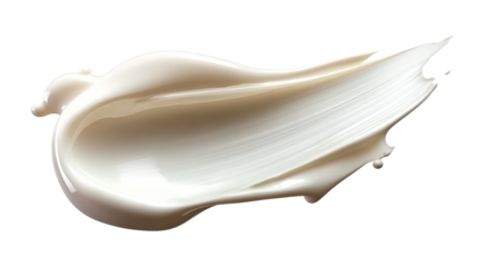 Smooth luxurious cosmetic cream foundation or skincare lotion textured smear with subtle reflections ideal for product promotion and elegant package branding solutions