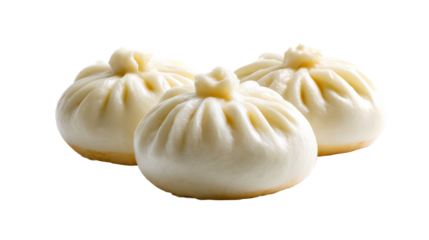 Delicious freshly steamed Asian buns showcasing traditional culinary artistry, ideal for restaurant menus, food blogs, or healthy eating promotions.