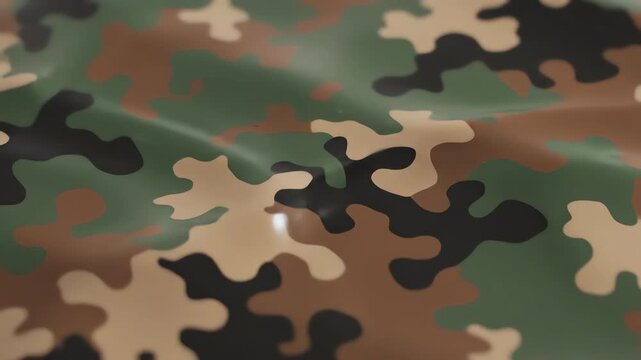 Organic slow motion liquid camouflage pattern rippling gently like flowing water creating a mesmerizing abstract texture camouflage, gently, texture