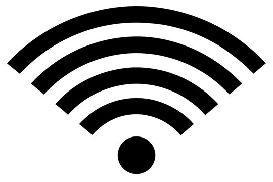 wi fi icon silhouette vector, wi fi black symbol
