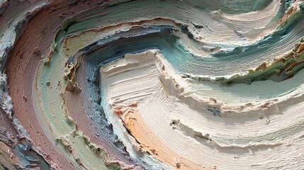 Abstract curved tower with creative architectural design and pastel colors, modern futuristic building, 3d rendered illustration