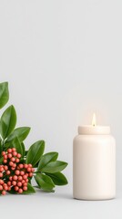 Lantern, Candle, Minimalist Candle Light Holiday Background, Ornamental Decorative Lantern Celebration Visual,,Festive, Glow, Celebration,