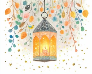 Lantern, Candle, Minimalist Candle Light Holiday Background, Ornamental Decorative Lantern Celebration Visual,,Festive, Glow, Celebration,
