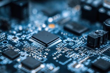 Close-up circuit board