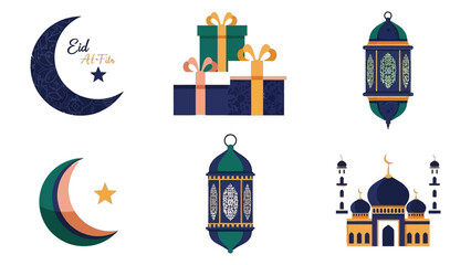 Celebrating eid with traditional symbols