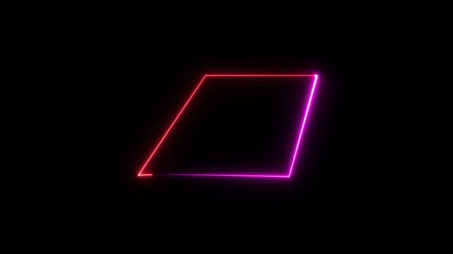 abstract beautiful seamless background , red color neon box spectrum looped animation Abstract background web neon box pattern LED screens projection