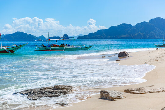 Stunning El Nido Tropical Beach Paradise Seascape