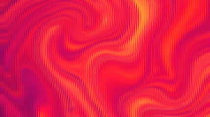 A vibrant, swirling abstract pattern featuring a spectrum of rainbow colors with a distorted striped texture, creating a dynamic visual effect.