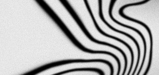 Plakat Noise texture background abstract black white grainy curved stripes wavy lines grunge monochrome poster header banner backdrop design