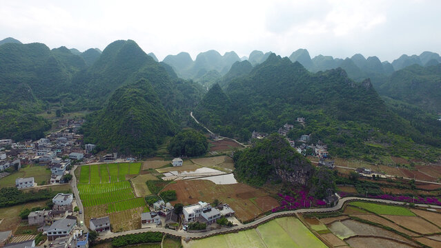 Majestic Wanfenglin Karst Peaks In Guizhou