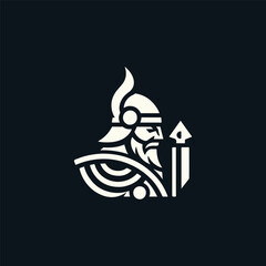 Obraz premium Nordic Warrior Logo