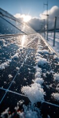 Advanced solar panels harness sunlight for clean, sustainable energy production with innovative photovoltaic technology, eco-friendly design, and efficient outdoor installation