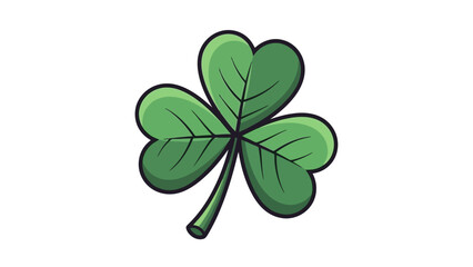 A simple, stylized illustration of a green shamrock with three heart-shaped leaves. © Aldi