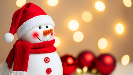 snowman on christmas tree