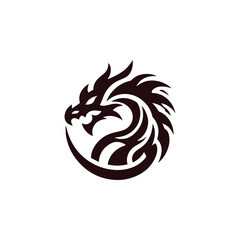 Obraz premium Tribal Dragon Logo