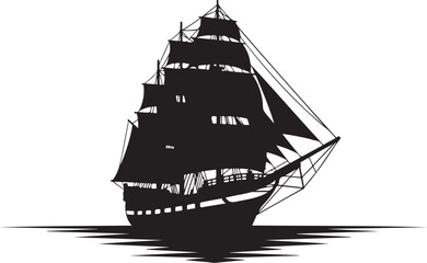 pirate ship silhouette