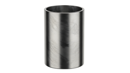 Brushed Metal Cylinder Pipe Section