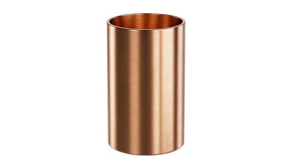 Copper Cylinder on Transparent Background