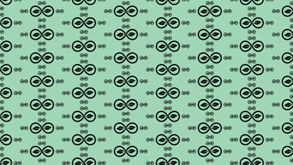 Abstract green geometric circle pattern background design
