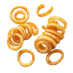 Fototapeta premium curly fries ,isolated on transparent background png