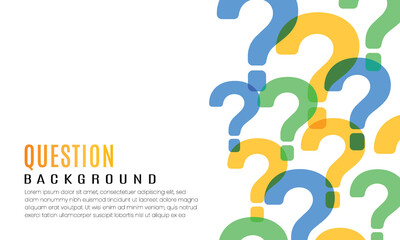 Vector Question Marks Design Background