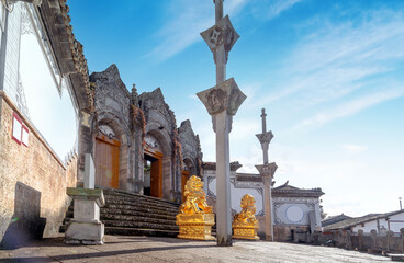 Historical buildings in Heshun Ancient Town, Tengchong, Yunnan, China.