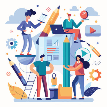 Innovation Concept Large Scale Flat Vector