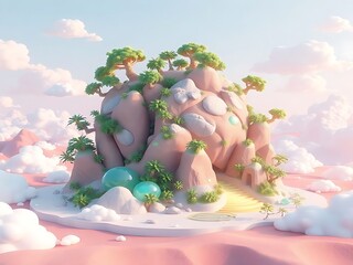 easter eggs in a nest