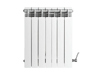 White, multi-section home radiator